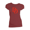 Marvel Ladies T-Shirt Daredevil Logo