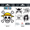 ONE PIECE - nalepke - 16x11cm/ 2 lista - Pirates zastava -