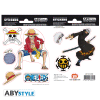 ONE PIECE - nalepke - 16x11cm/ 2 lista -  Luffy and Law