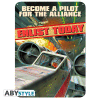 STAR WARS - kovinska plo??a - Become a pilot (28x38)