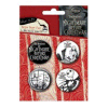 Nightmare before Christmas Button Badge 4-Pack Design 2