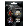 Michael Jackson Button Badge 4-Pack Design 2