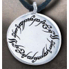 Lord of the Rings Pendant Elvish Script (Sterling Silver)