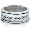 Lord of the Rings Ring Elvish Script revolving (Sterling Silver)