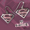 Superman Returns - Supergirl Pink Crystal Earrings