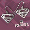 Superman Returns - Supergirl Clear Crystal Earrings