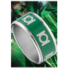 Green Lantern Stainless Steel Ring Spinning Green