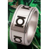 Green Lantern Stainless Steel Ring Spinning