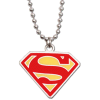 Superman Pendant with Chain Red Logo