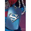 Superman Stainless Steel Dog Tag Blue Logo
