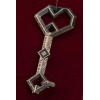 The Hobbit Pendant Key to Erebor (Sterling Silver) 6 cm