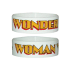 Wonder Woman Rubber Wristband White Logo