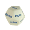 Paper/Rock/Scisors d12 w/blue paint