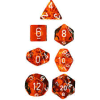 Translucent Poly 7-Set Orange w/white