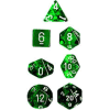Translucent Poly 7-Set Green w/white
