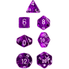 Translucent Poly 7-Set Purple w/white