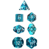 Translucent Poly 7-Set Teal w/white