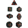 Translucent Poly 7-Set Smoke w/red
