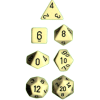 Opaque Polyhedral 7-Set Ivory w/black