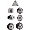 Opaque Polyhedral 7-Set Grey w/black