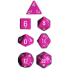 Opaque Polyhedral 7-Set Light Purple w/white
