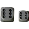 Opaque D6 12mm (36 Dice) Grey w/black