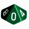 Opaque D10 10-Set Green/white