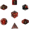 Gemini? Poly 7-Set Black-Red w/gold