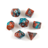 Gemini? Poly 7-Set Copper-Teal w/silver