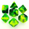 Gemini™ Poly 7-Set Green-Yellow w/silver
