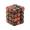 Gemini? D6 12mm (36 Dice) Black-Red w/gold