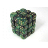 Gemini? D6 12mm (36 Dice) Black-Green w/gold