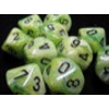 D10 10- Sets Vortex Bright Green w/black