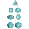 Poly 7-Sets Frosted? Teal w/white