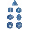 Poly 7-Sets Frosted? Caribbean Blue? w/white