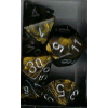 Poly 7-Sets Leaf? Black Gold w/silver