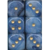 D6 16 mm (12 Dice) Phantom? Teal w/gold