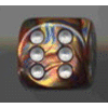 D6 16 mm (12 Dice) Lustrous? Gold w/silver