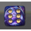 D6 16 mm (12 Dice) Lustrous? Purple w/gold