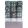 D6 12mm (36 Dice) Scarab? Jade w/gold