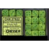 D6 12mm (36 Dice) Vortex Electric Yellow w/green