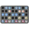 HS030DE01 half-size foam tray for 40 Star Wars Destiny dice