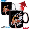 ONE PIECE - skodelica odzivna na temperaturo 460 ml - Luffy and Ace 