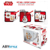 STAR WARS - komplet skodelica 320ml + PVC obesek za klju?e + nalepka - BB8