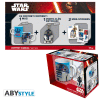 STAR WARS - komplet skodelica 320ml + PVC obesek za klju?e + nalepka - R2D2