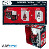 STAR WARS - komplet kozarec 29cl + PVC obesek za klju?e + mini skodelica - Dark Vador