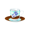 Mickey Mouse Espresso Mug with saucer Case Good Morning (2)