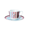 Peanuts Cappuccino Cup with saucer Case Snoopy Flower Strip (2)