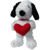 Peanuts Beanie Plush Figure Snoopy & Heart 15 cm Case (32)
