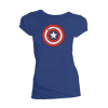 Marvel Ladies T-Shirt Captain America?s Shield Distressed